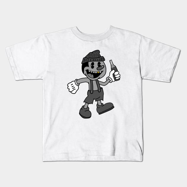 Old Time Vibes Kids T-Shirt by Snap and Hustle